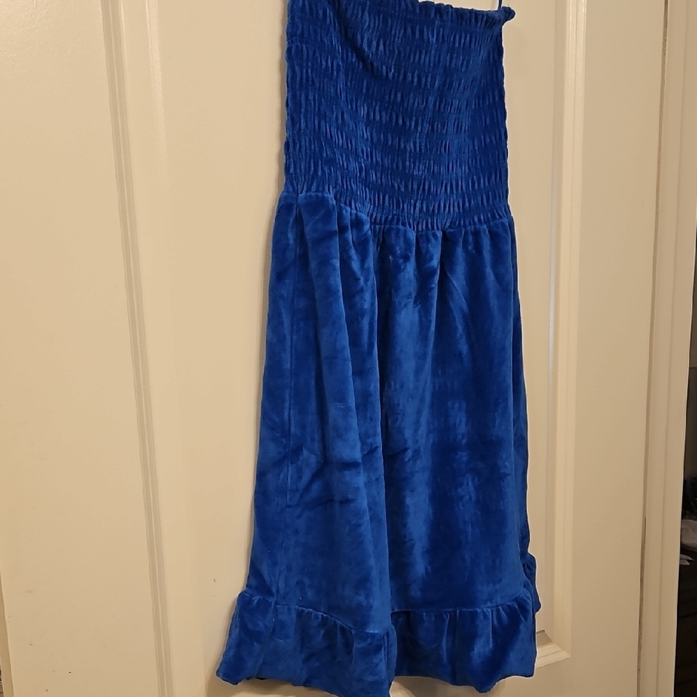 Juicy Couture Vibrant Blue Strapless Dress